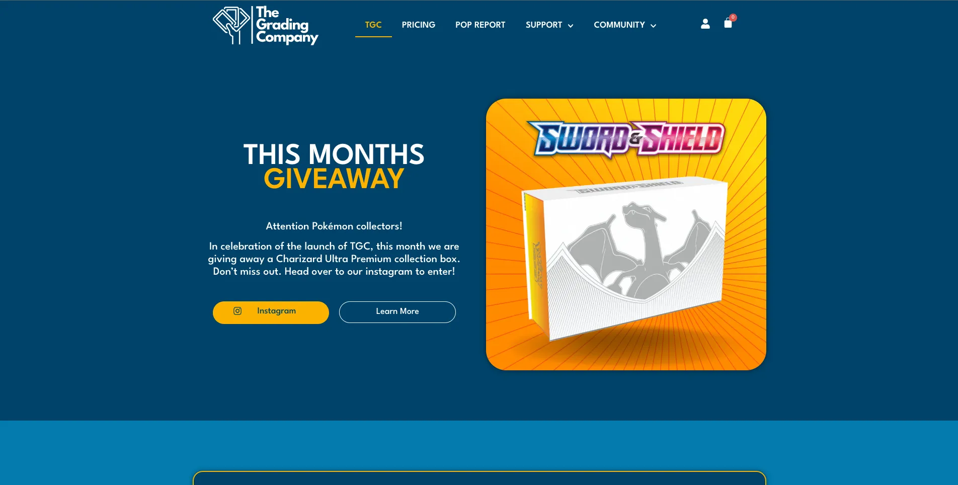 Final landing page design